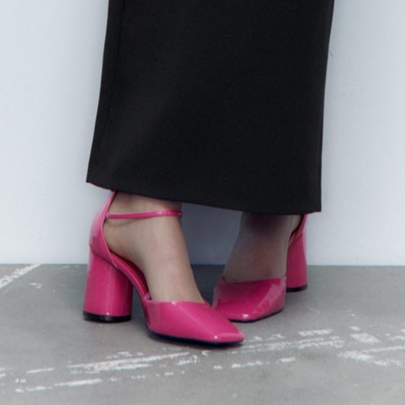 ZARA patent block heel - Picture 2 of 6